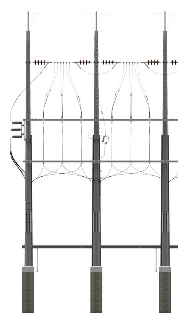 Subestacion Low-poly 3D model_3