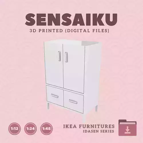13 IDASEN Cabinet for Dollhouse - IKEA - 3D Print 3D print model