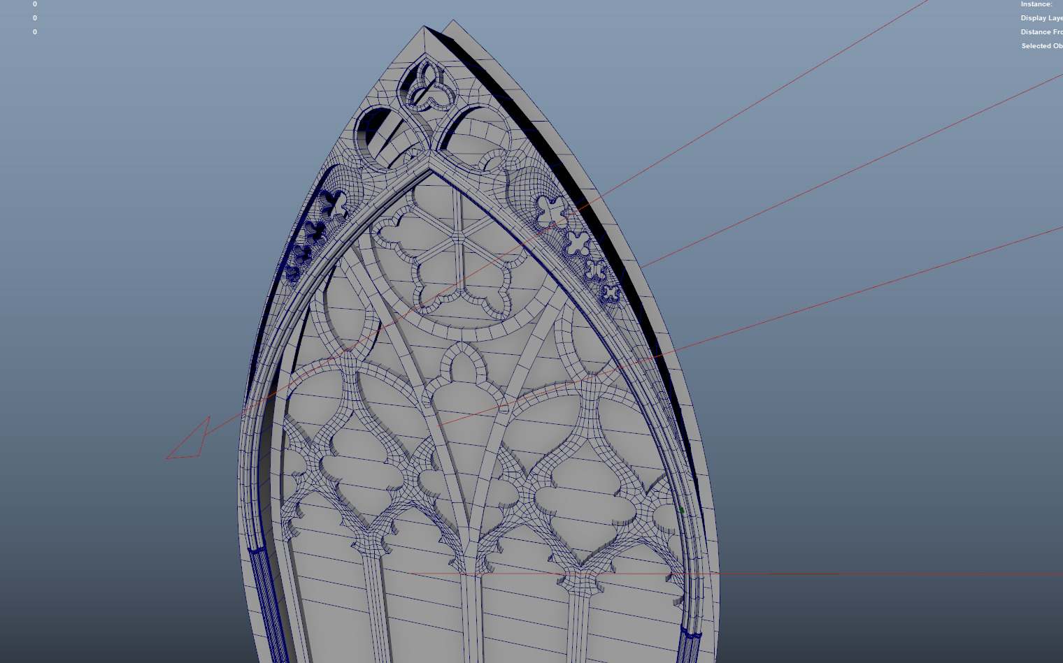 Medieval Church Stained Glass - ONLY 3D model_12