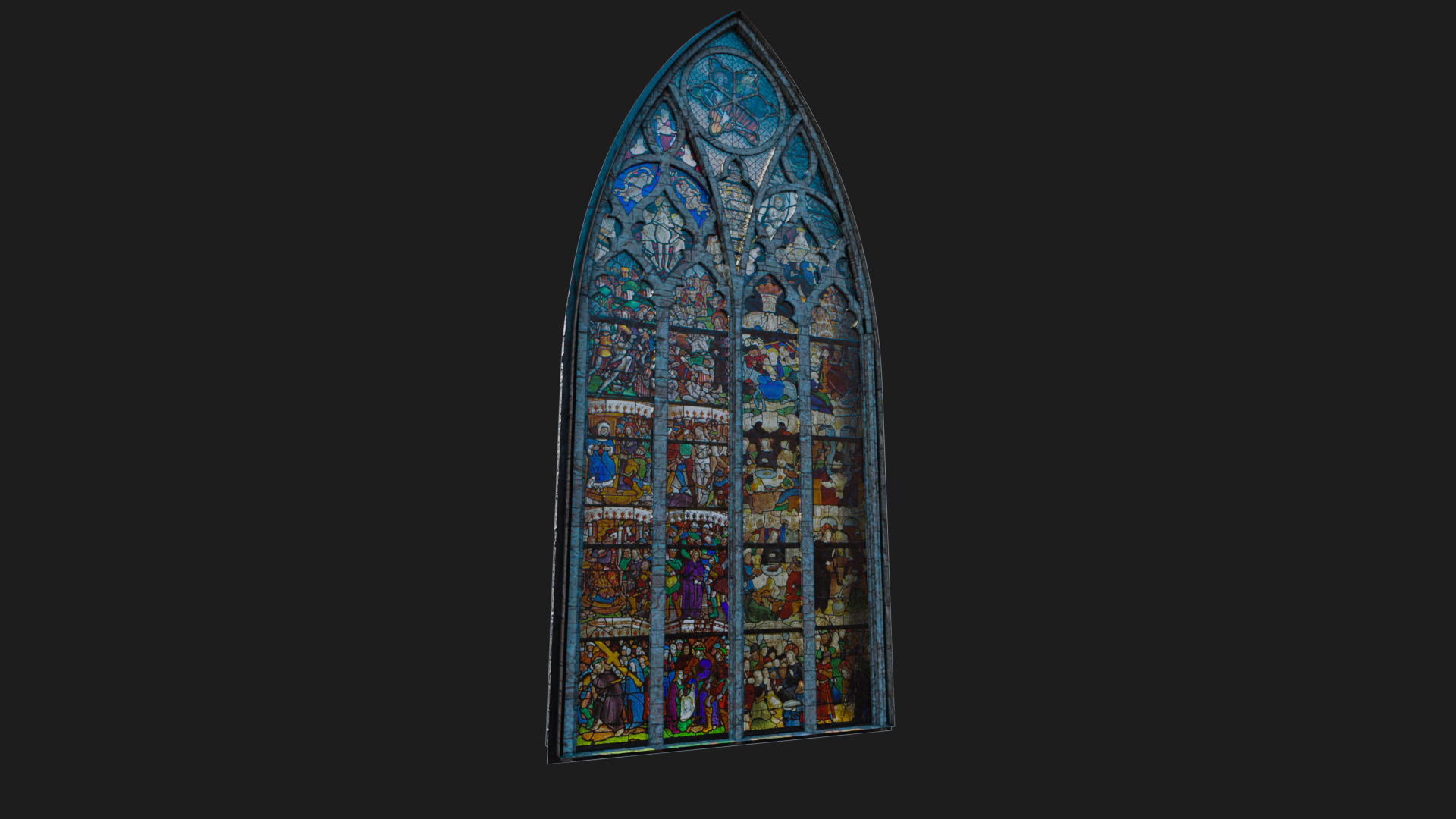 Medieval Church Stained Glass - ONLY 3D model_5