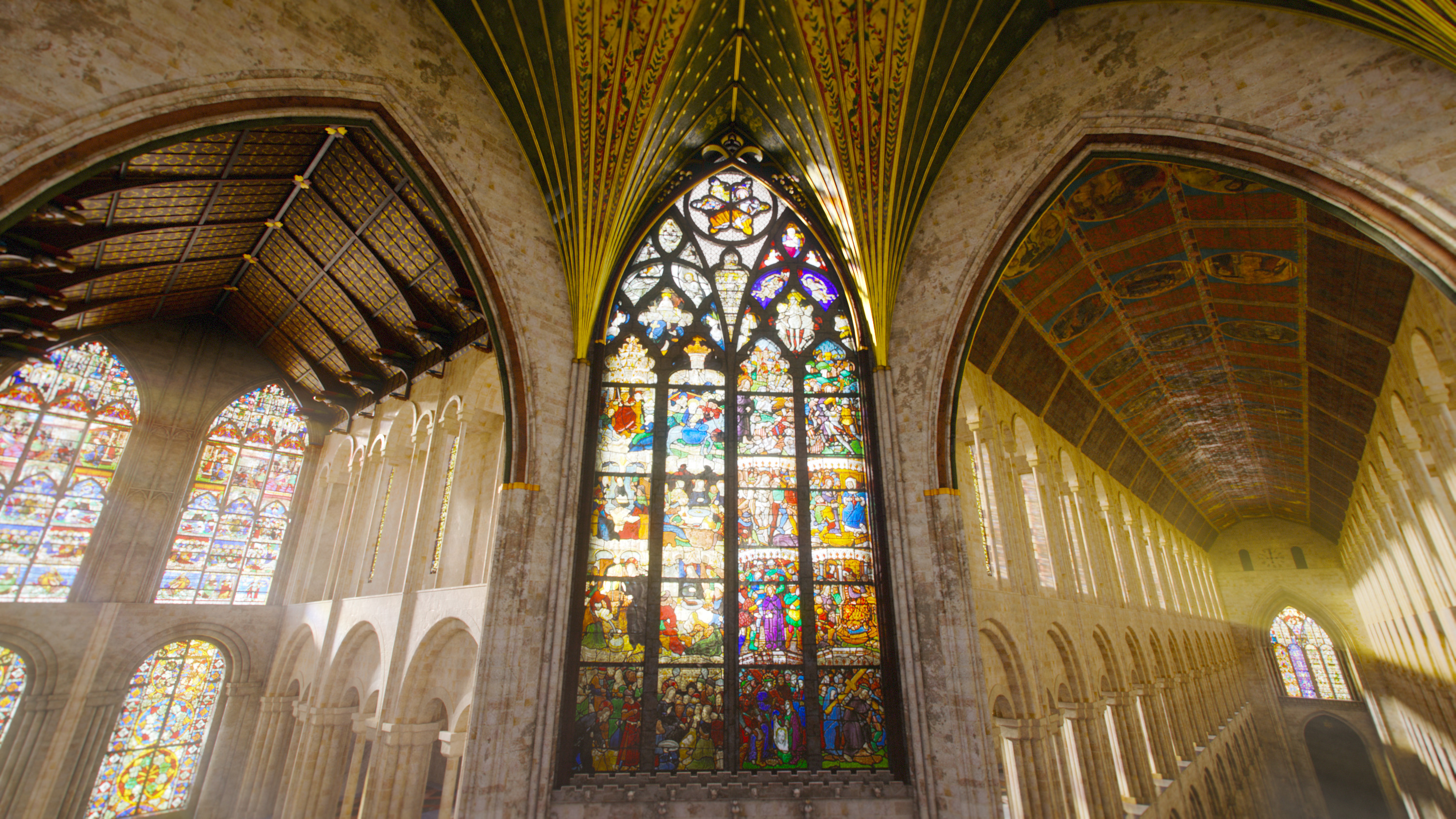 Medieval Church Stained Glass - ONLY 3D model_2