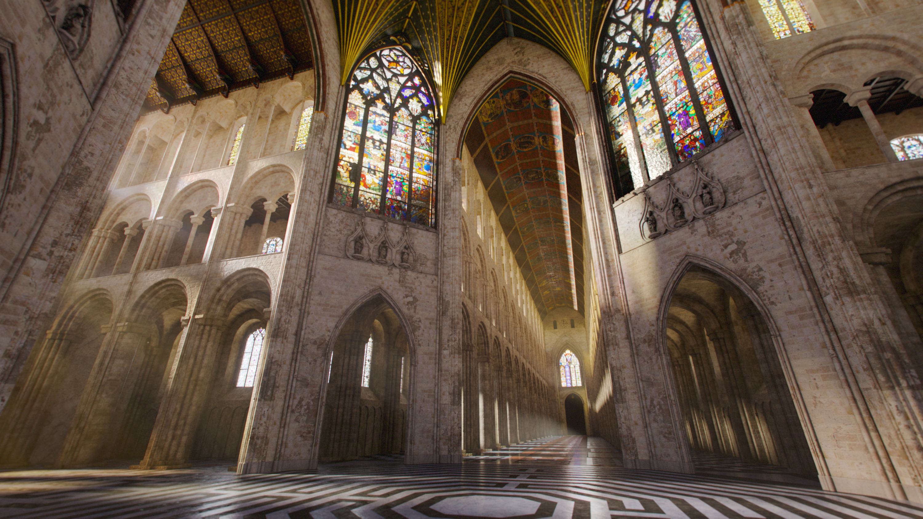 Medieval Church Stained Glass - ONLY 3D model_3