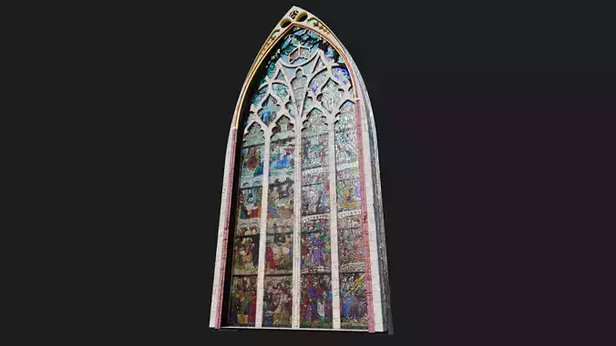 Medieval Church Stained Glass - ONLY