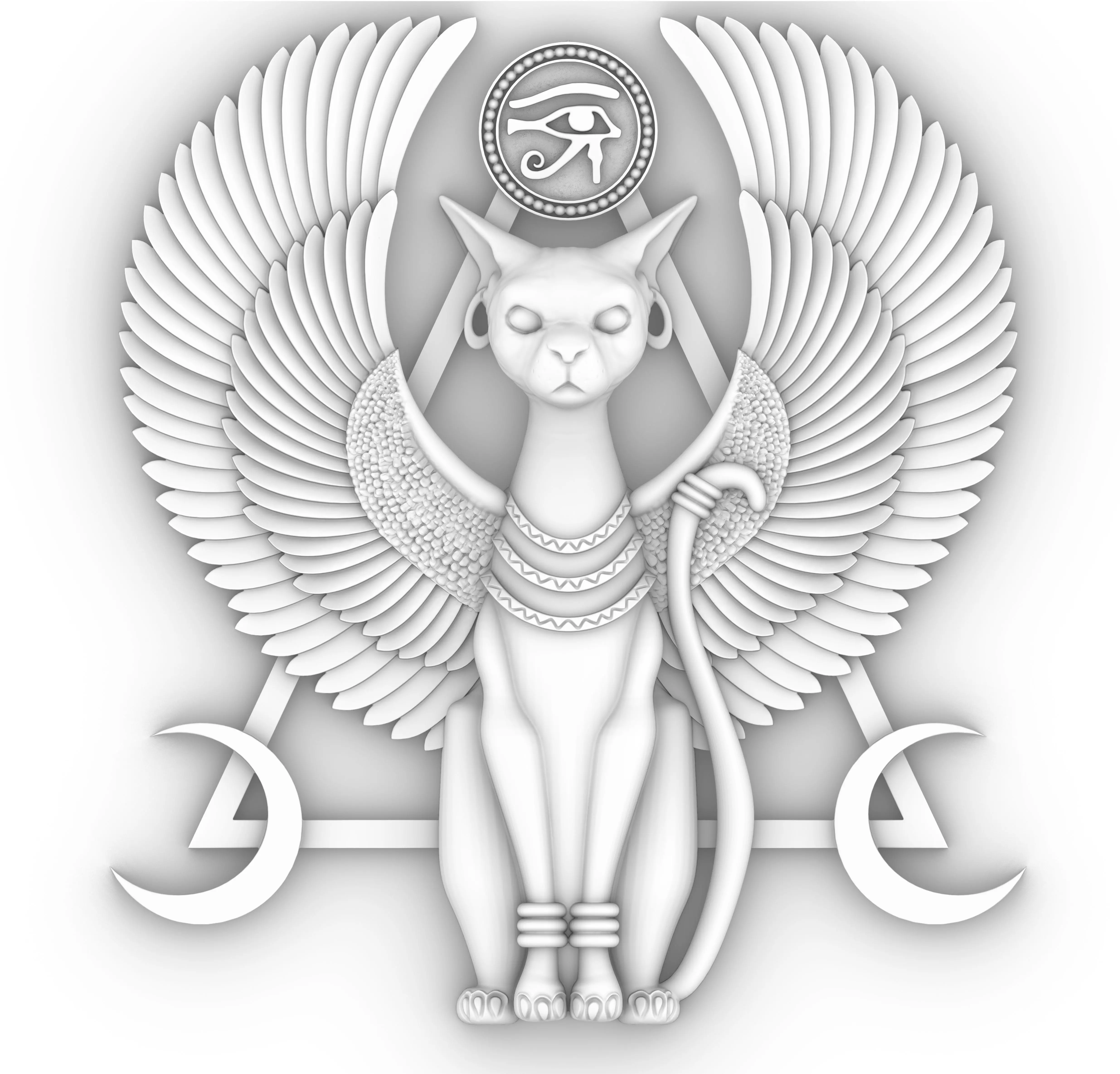 Bastet Cat Goddess 3D print model