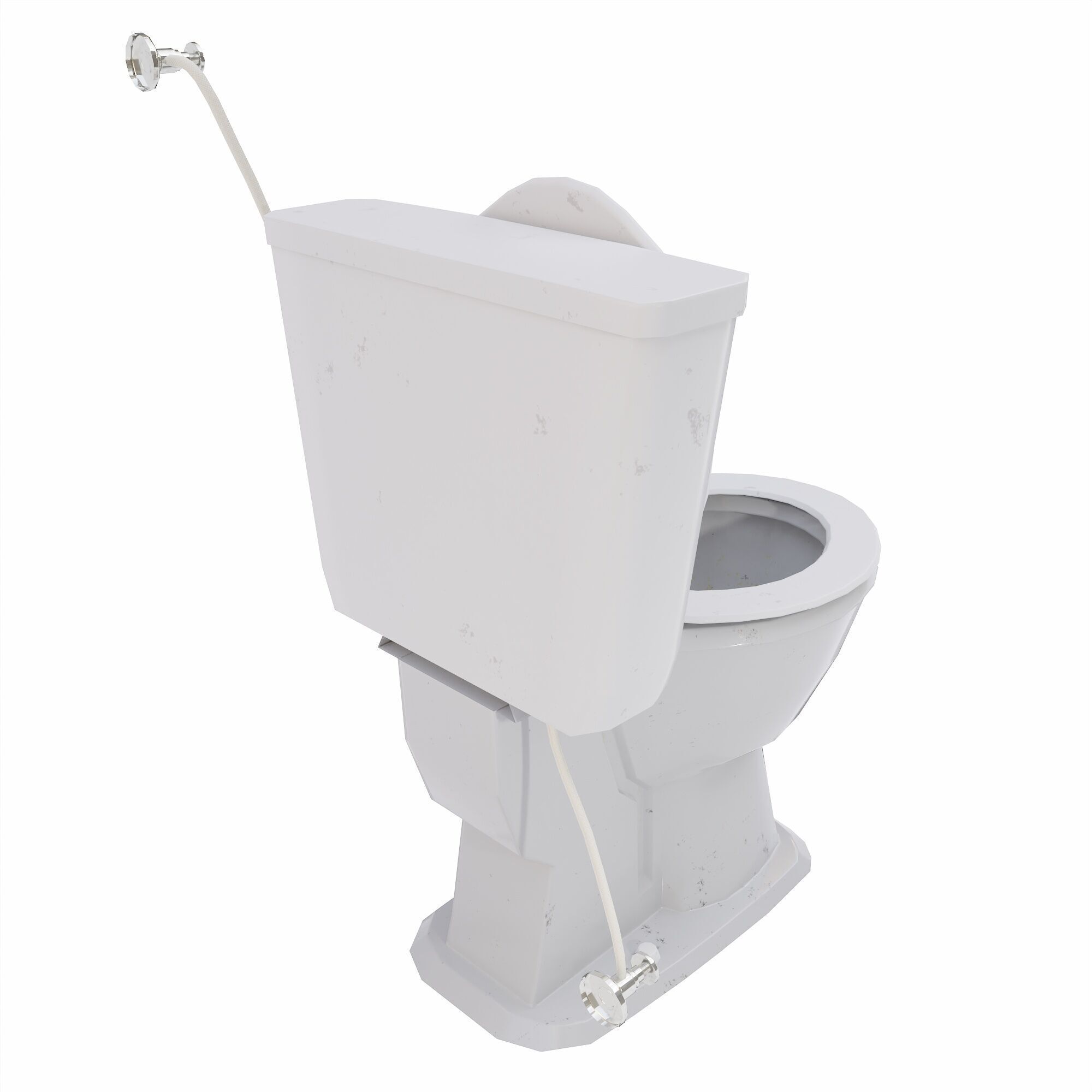 Toilet lowpoly 3d model Low-poly 3D model_4