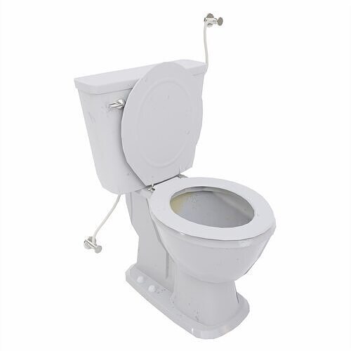 Toilet lowpoly 3d model Low-poly 3D model