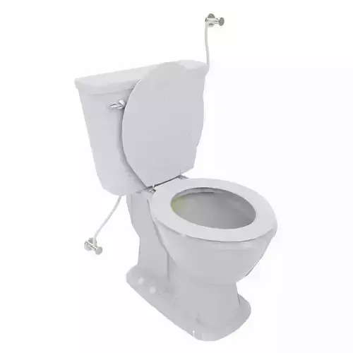 Toilet lowpoly 3d model