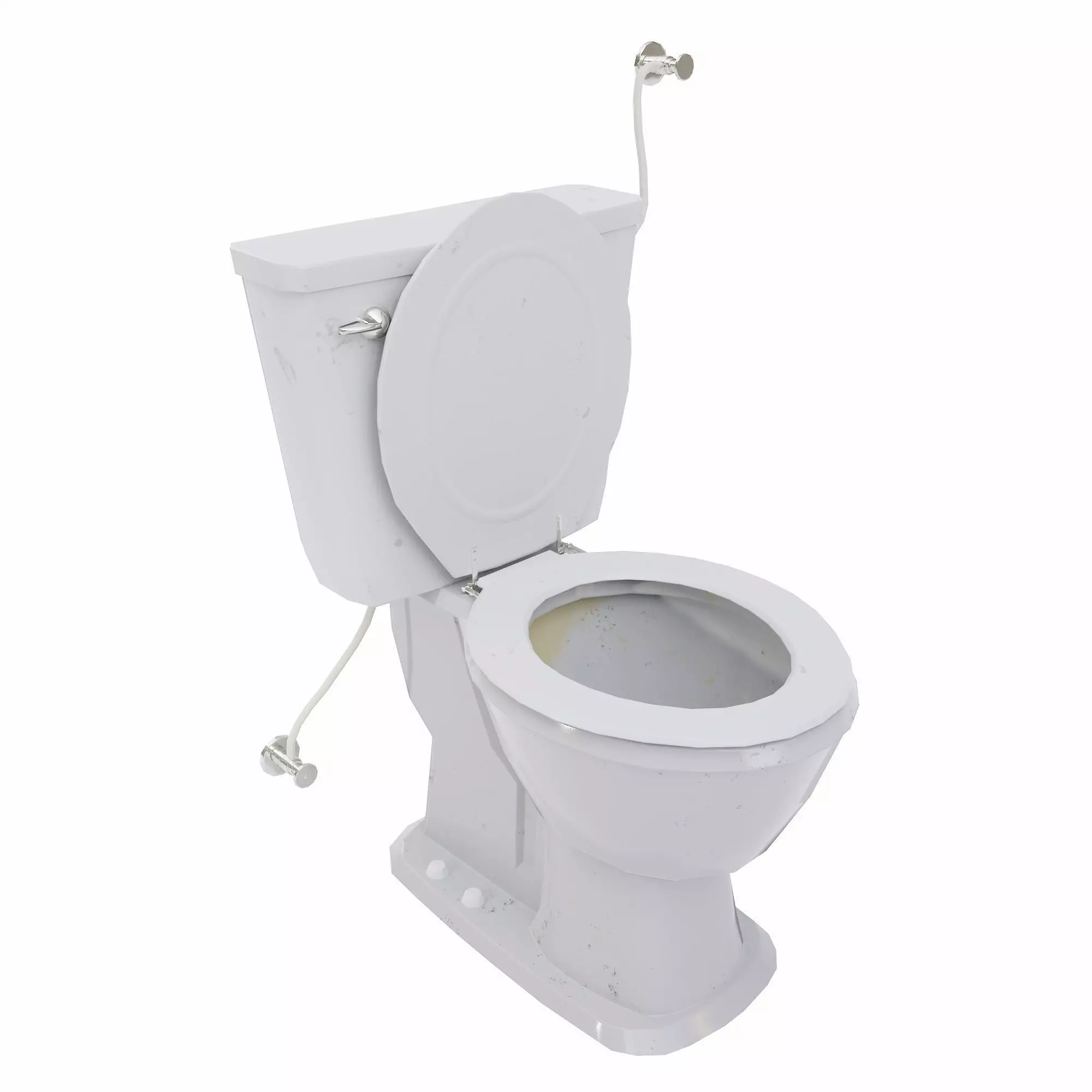 Toilet lowpoly 3d model Low-poly 3D model_0