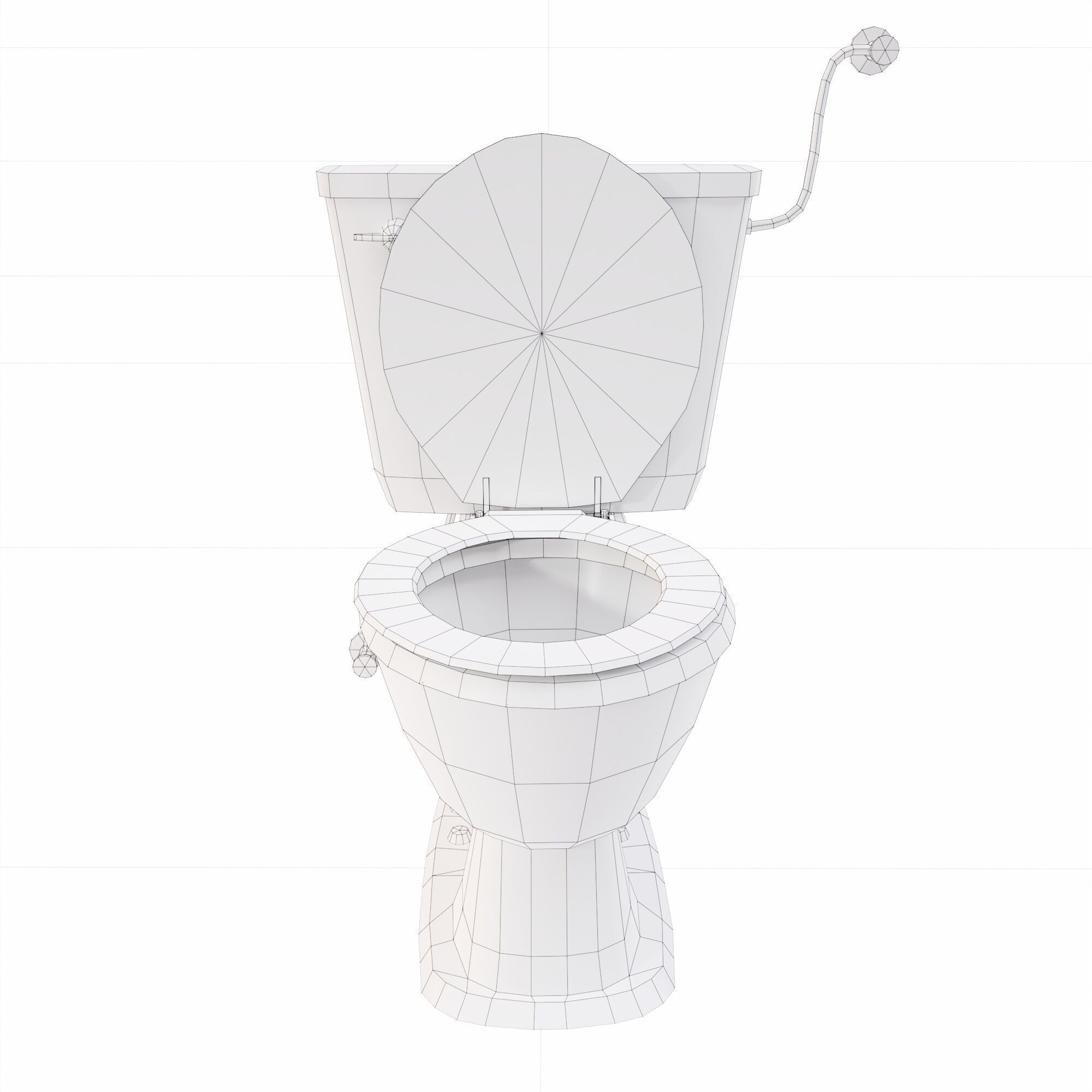 Toilet lowpoly 3d model Low-poly 3D model_5