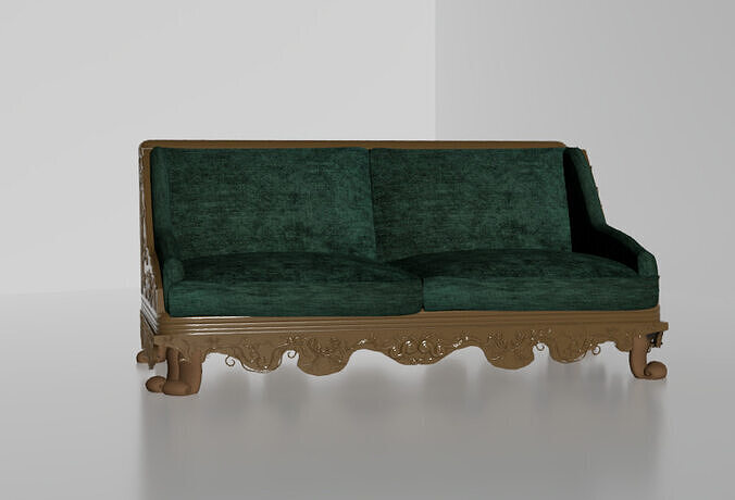 table chair sofa 3D model 6