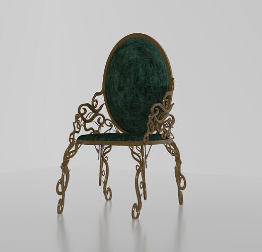 table chair sofa 3D model 2