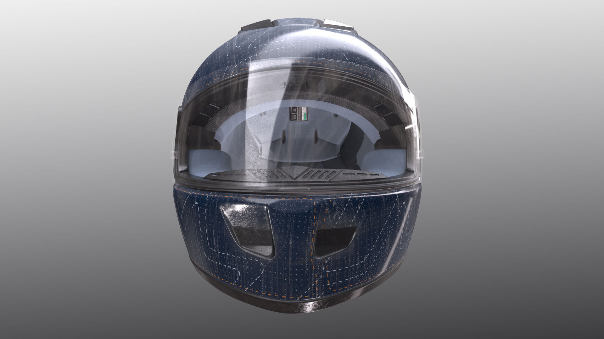 Helmet Nolan n62 3D model Low-poly 3D model_3