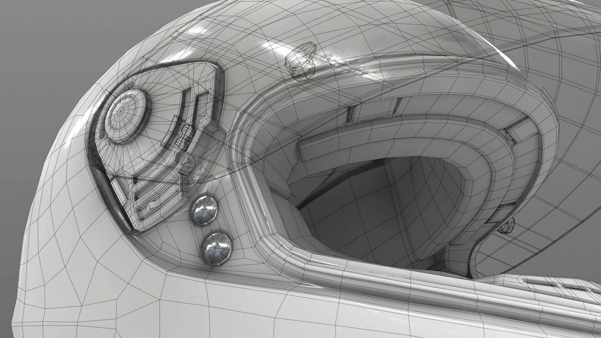 Helmet Nolan n62 3D model Low-poly 3D model_21