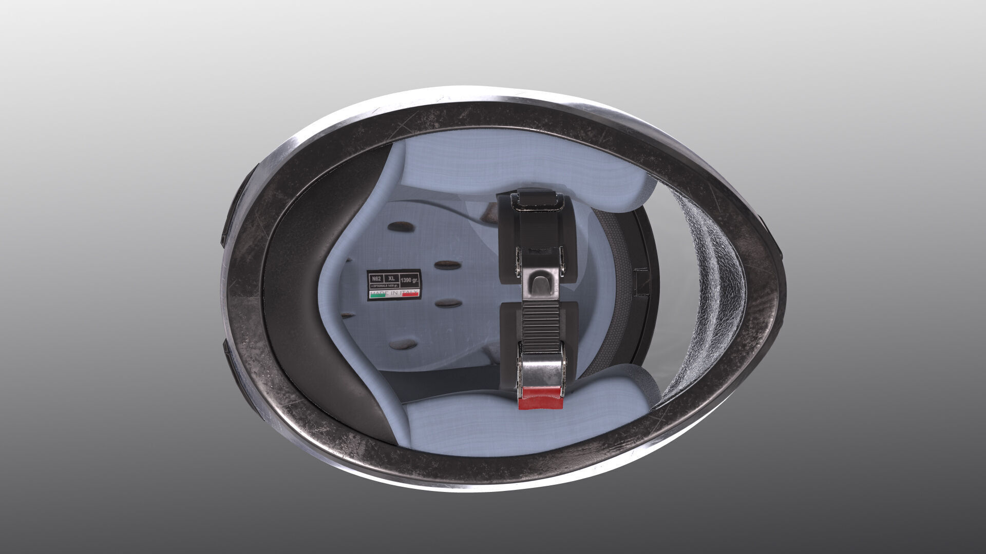 Helmet Nolan n62 3D model Low-poly 3D model_9