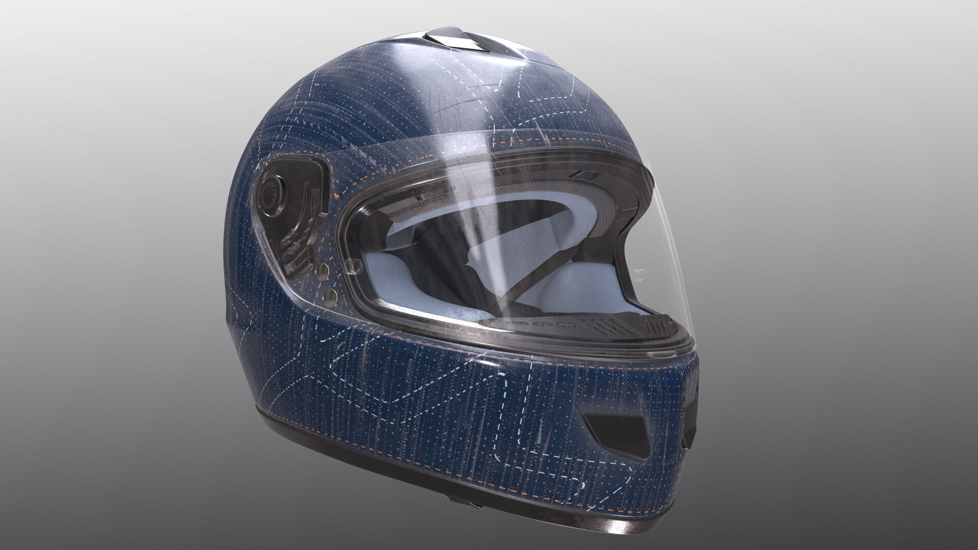 Helmet Nolan n62 3D model Low-poly 3D model_2