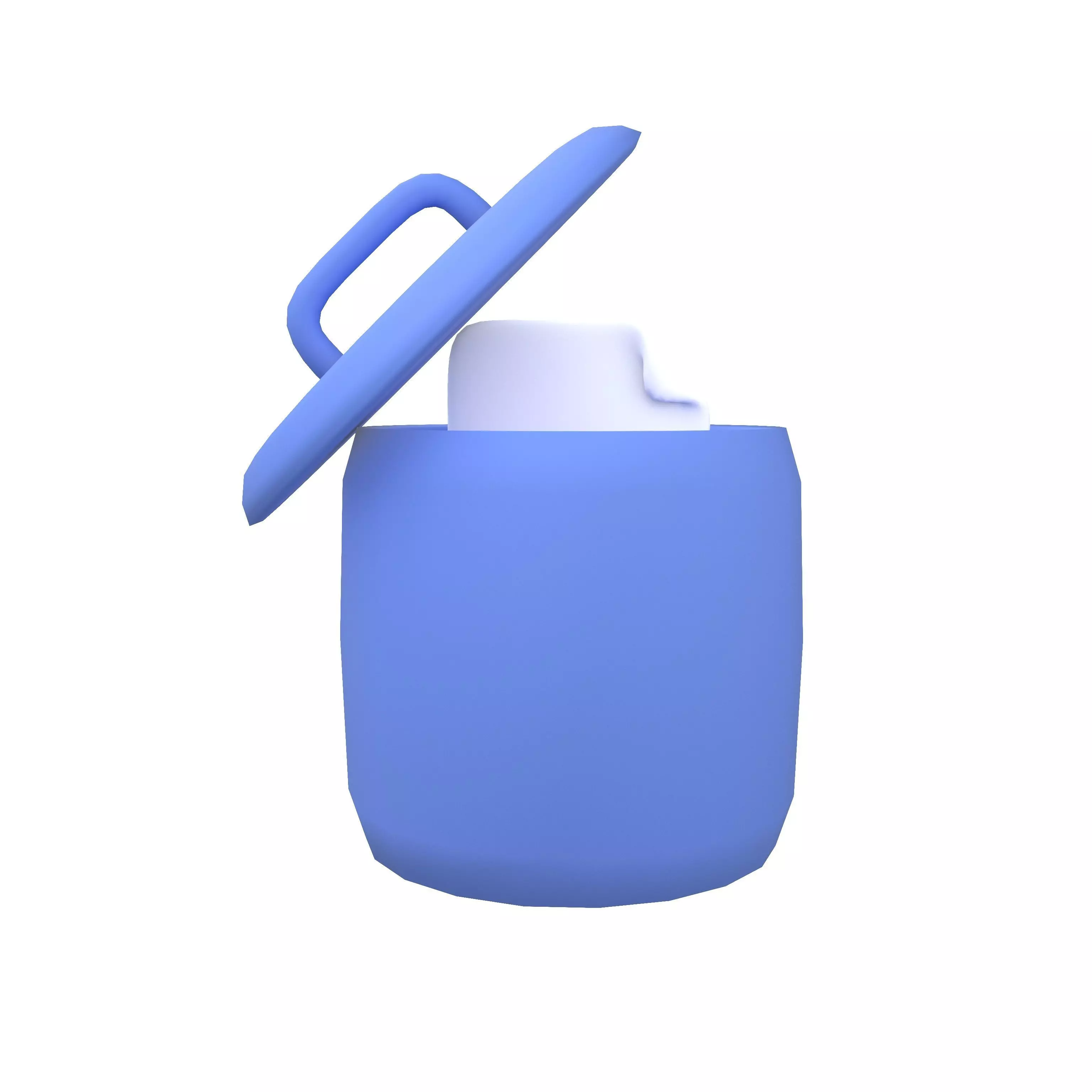 Document in the Rubbish Bin Icon v1 002 Low-poly 3D model_0