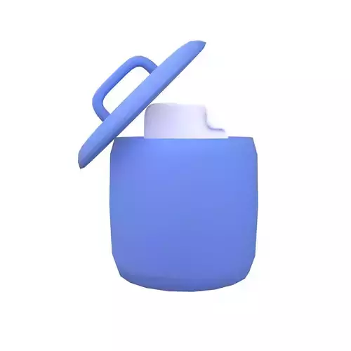Document in the Rubbish Bin Icon v1 002 Low-poly 3D model