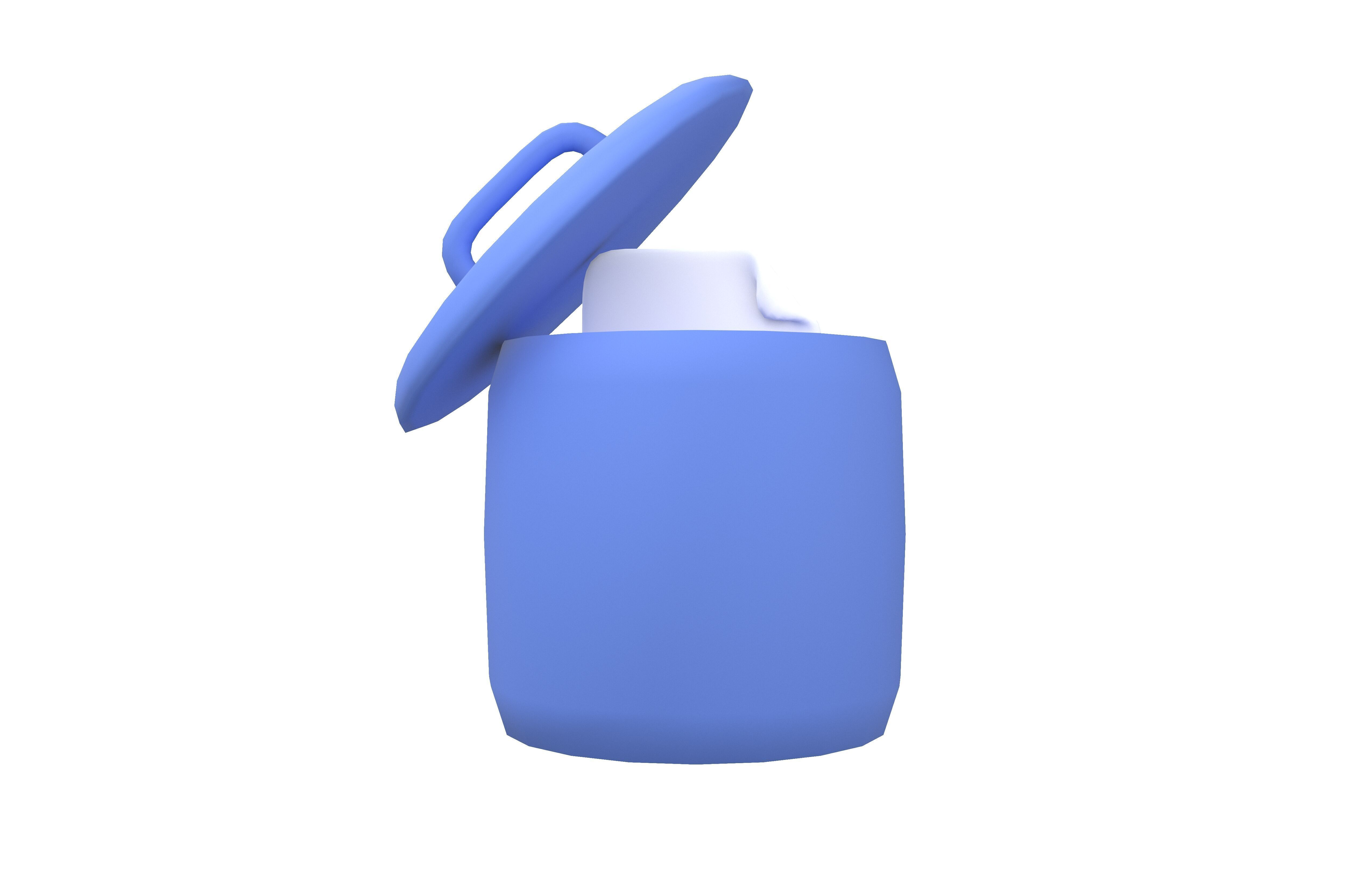 Document in the Rubbish Bin Icon v1 002 Low-poly 3D model_1