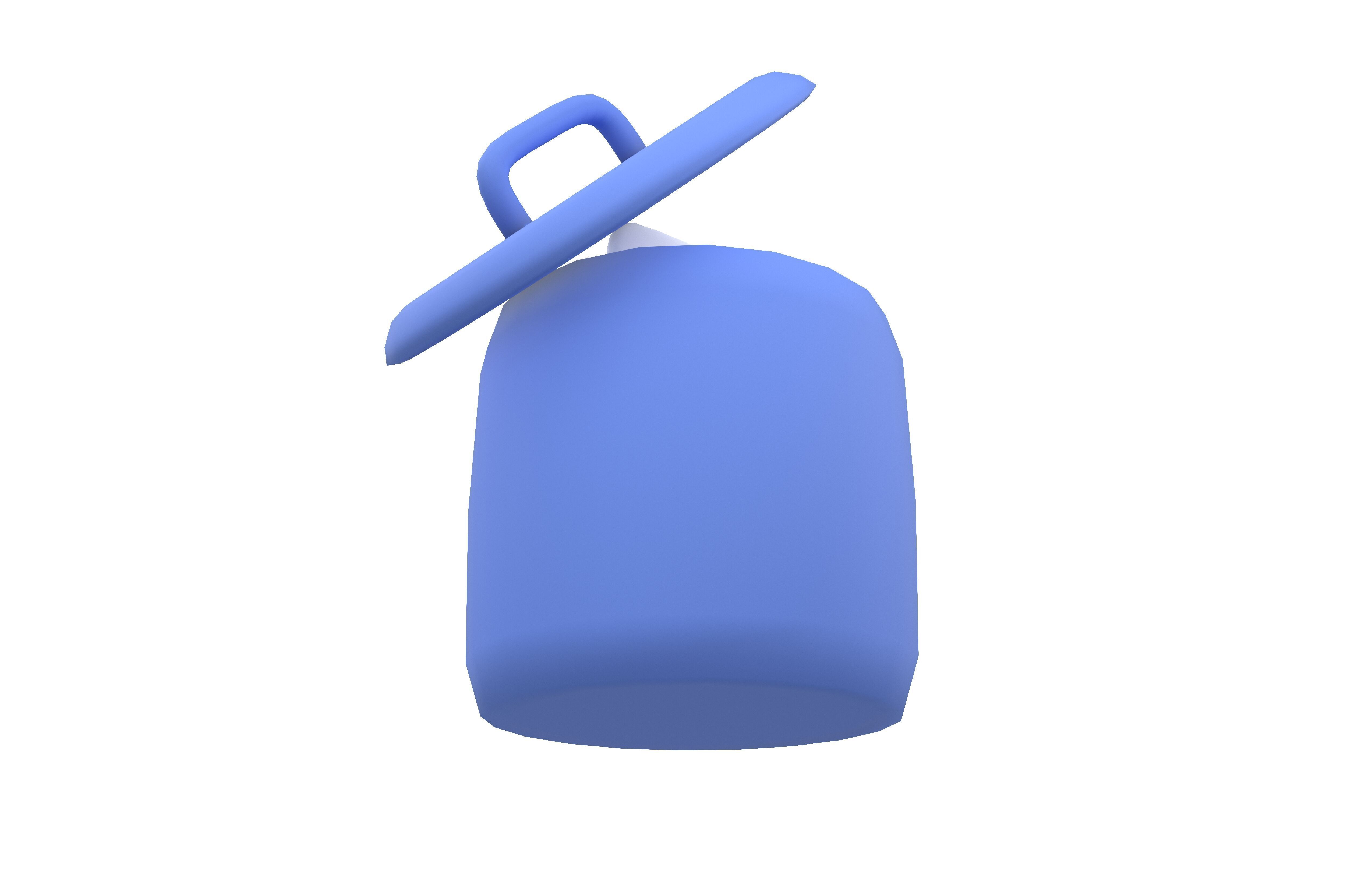 Document in the Rubbish Bin Icon v1 002 Low-poly 3D model_3