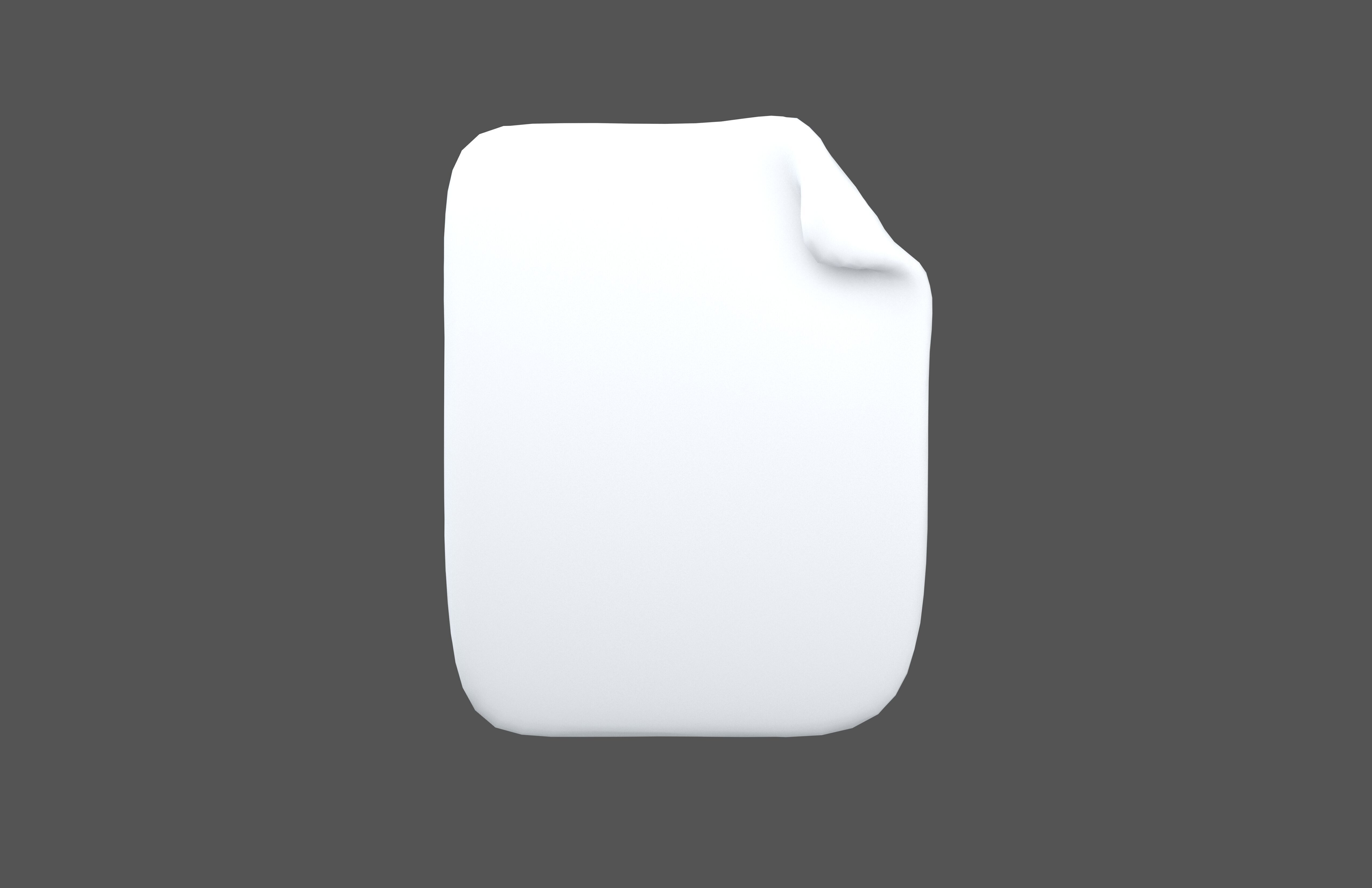 Document Icon v2 001 Low-poly 3D model_1