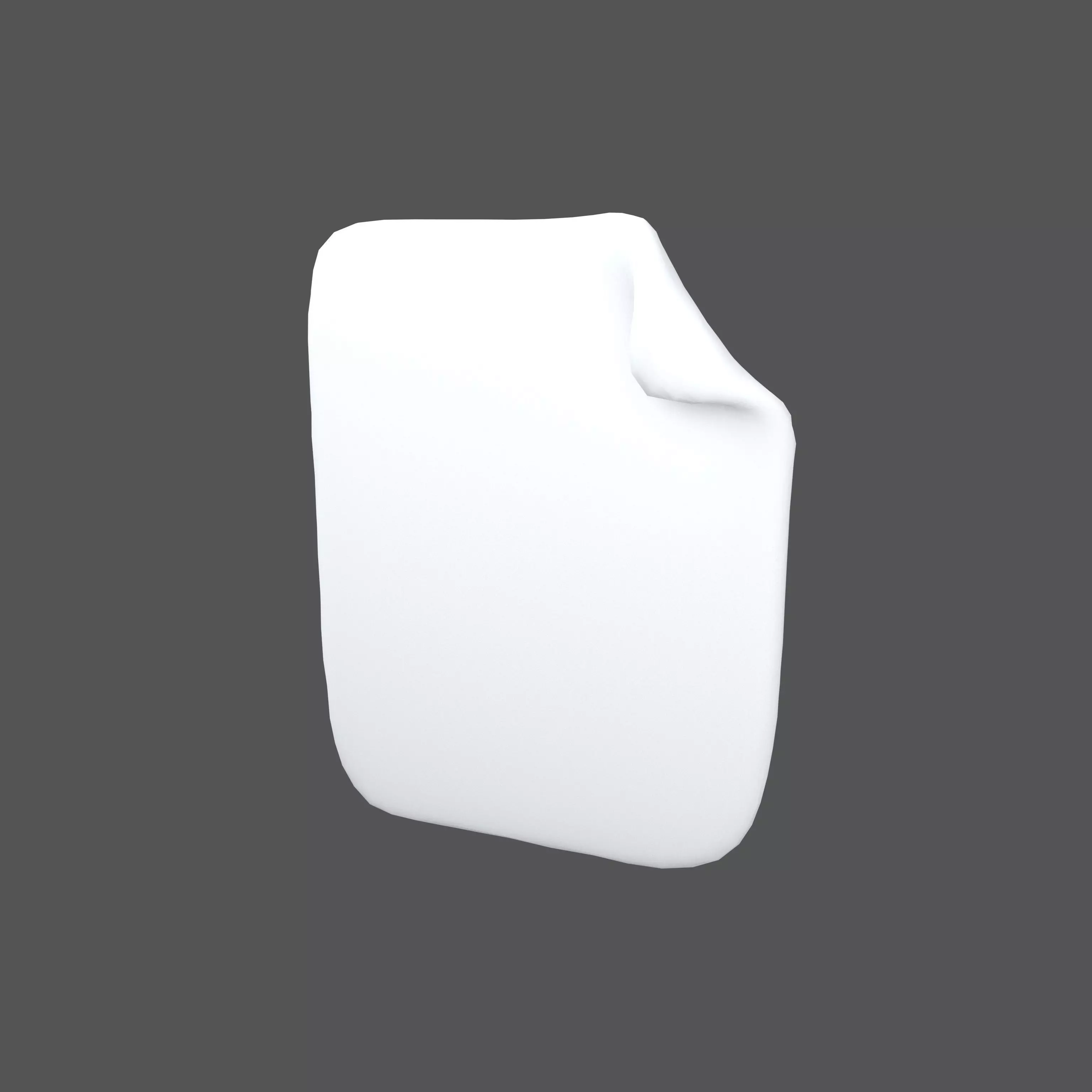 Document Icon v2 001 Low-poly 3D model_0