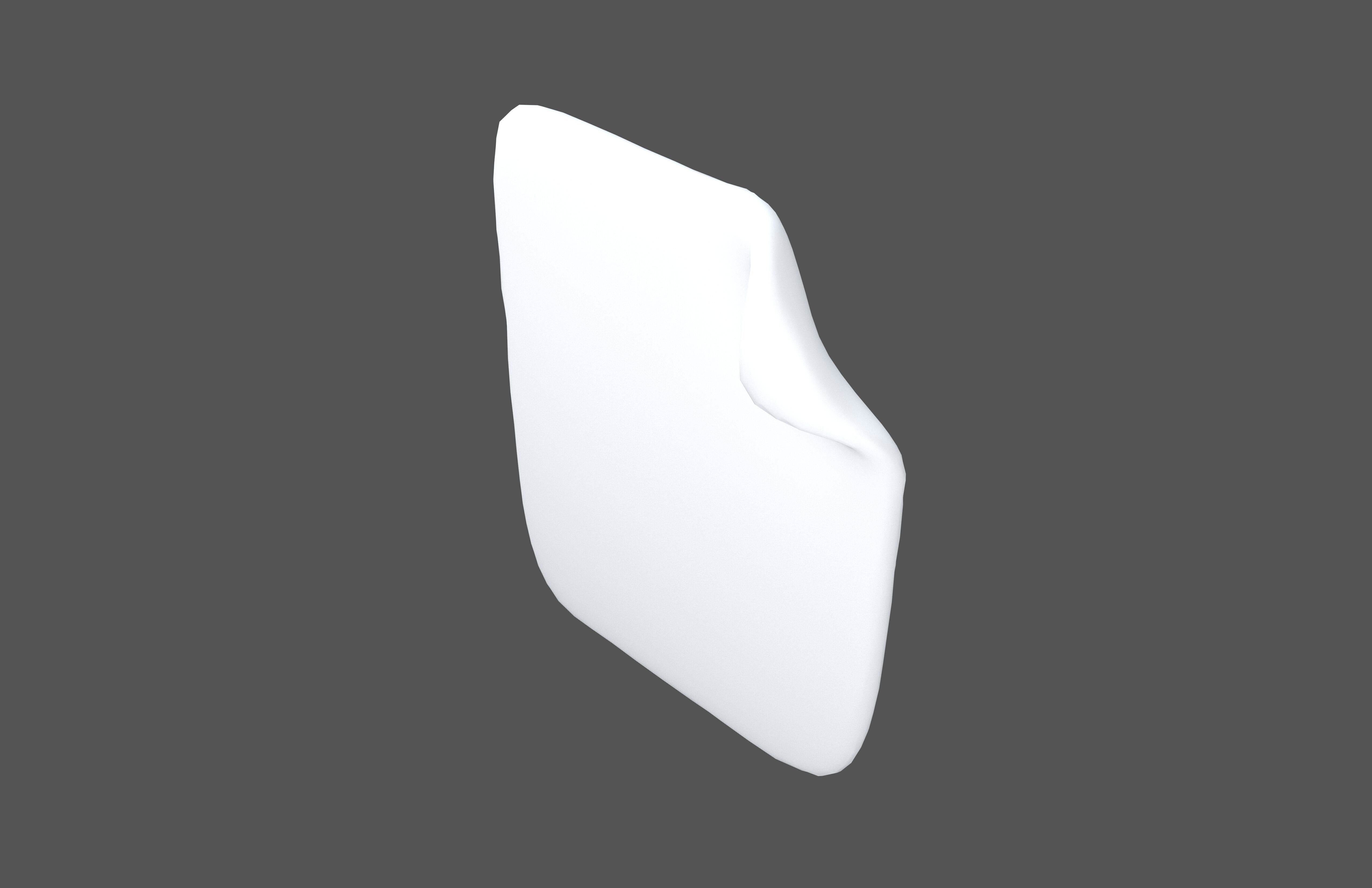Document Icon v2 001 Low-poly 3D model_2
