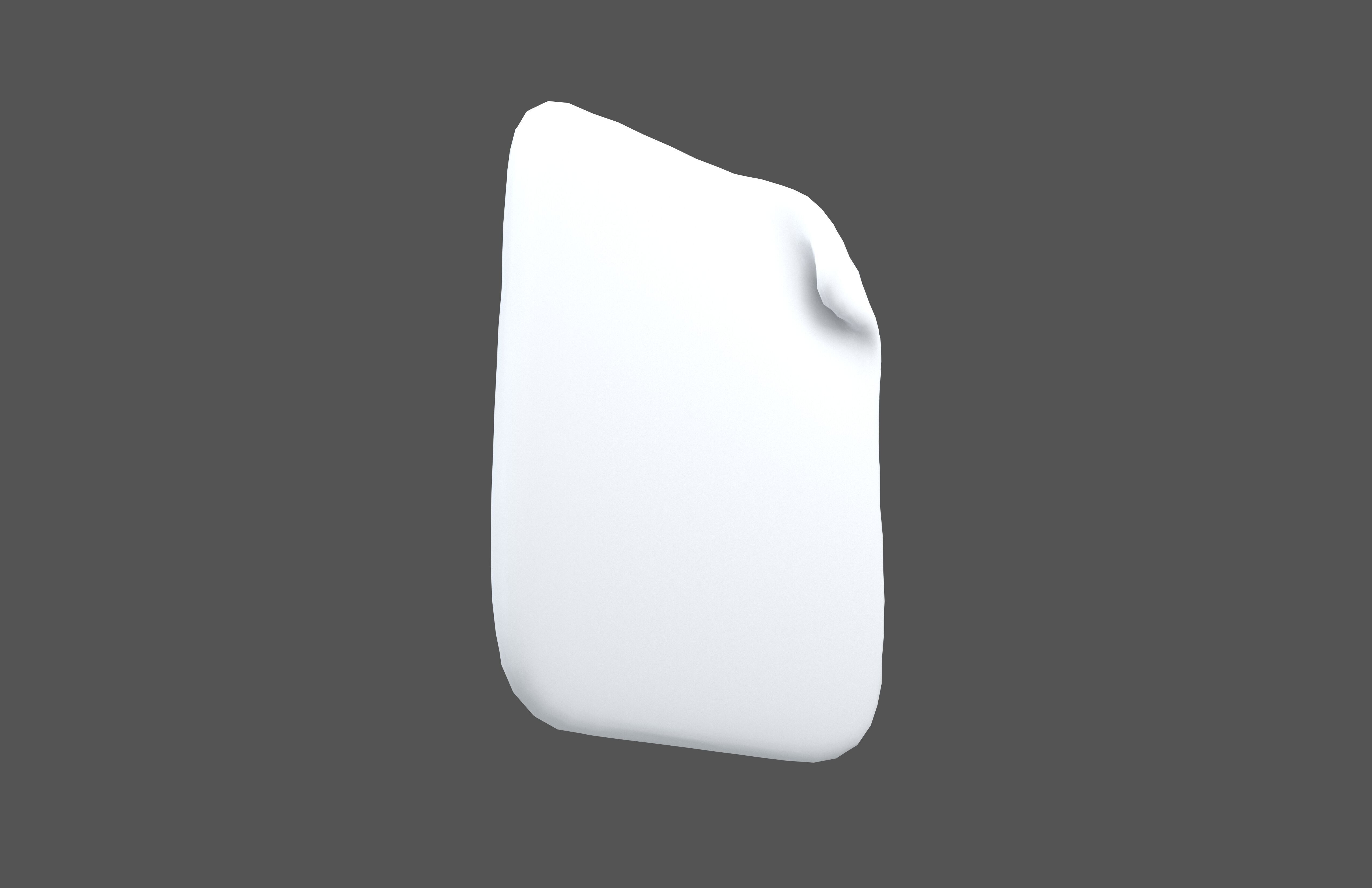 Document Icon v2 001 Low-poly 3D model_3