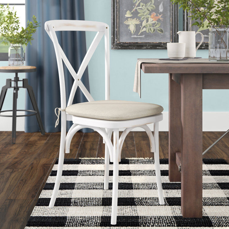 Cross Back Stacking Side Chair - 3 Finish 3D model_1