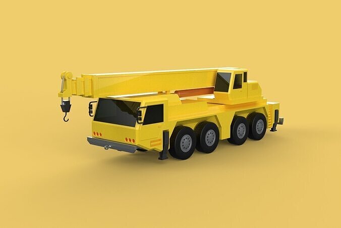 TELESCOPIC MOBILE CRANE CRAWLER LIFTING TRUCK GIRDER OVERHEAD 3D model
