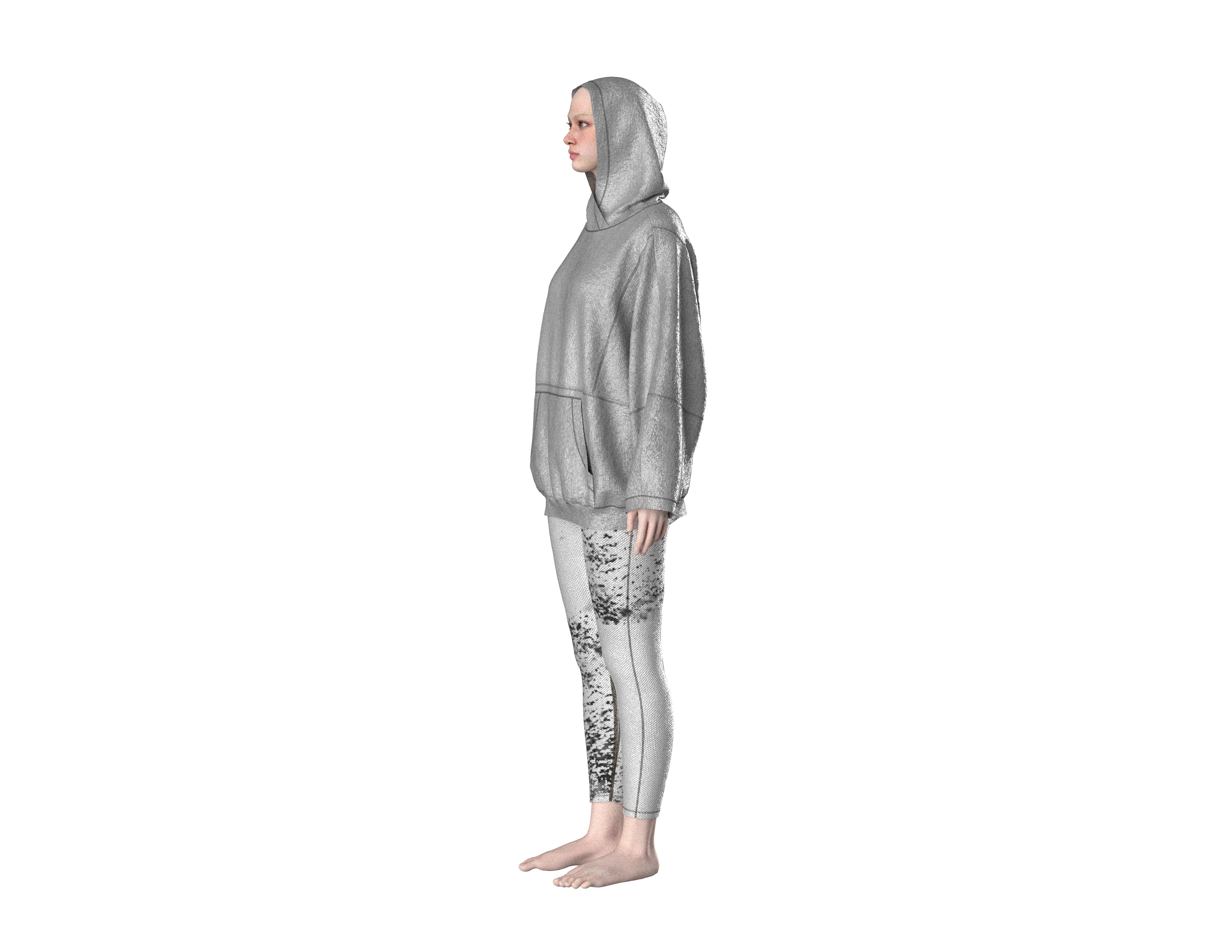 79 hoodie for women 3D print model_2