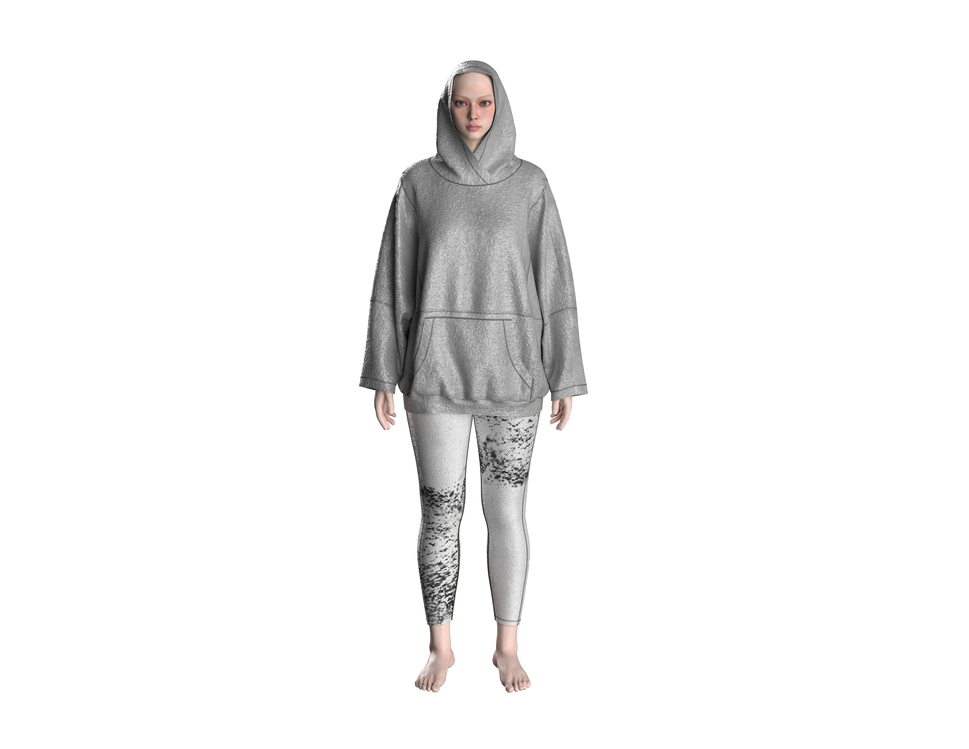 79 hoodie for women 3D print model_1