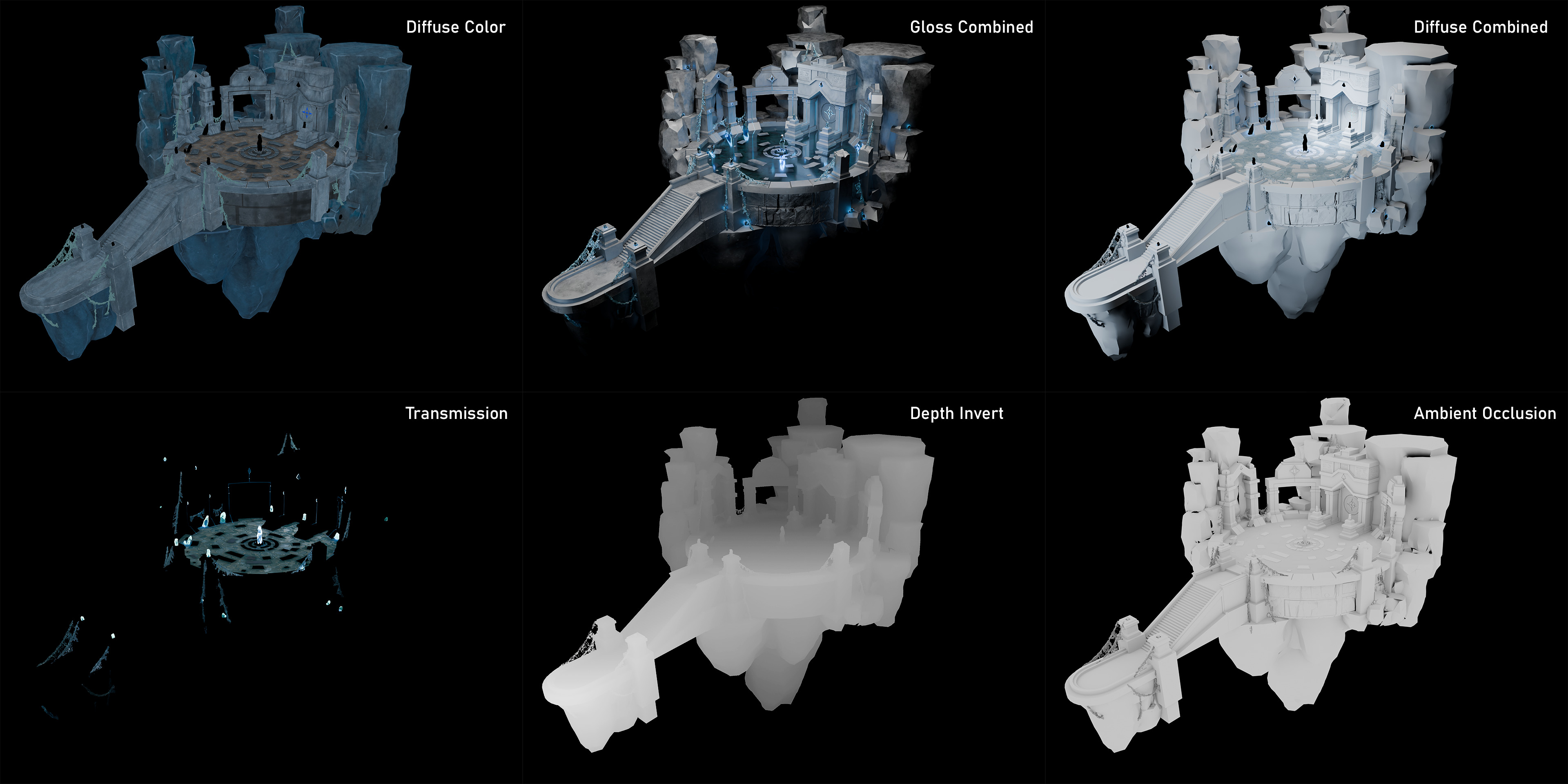 Optimized Game Environment - Stylized Dungeon 3D model_3