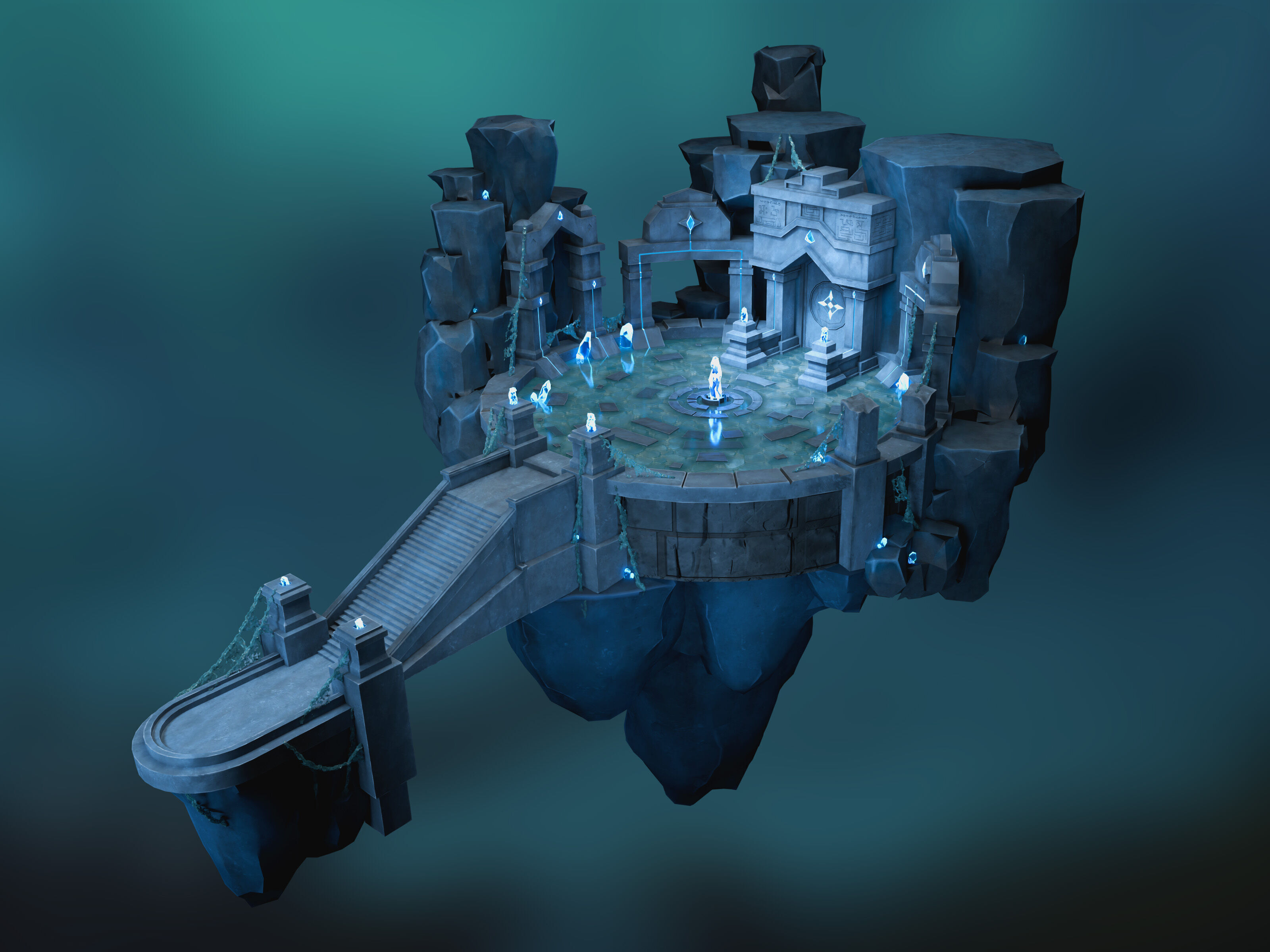 Optimized Game Environment - Stylized Dungeon 3D model_4