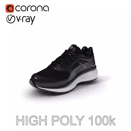 Sport Running Shoe D Model Pack Low-poly 3D model