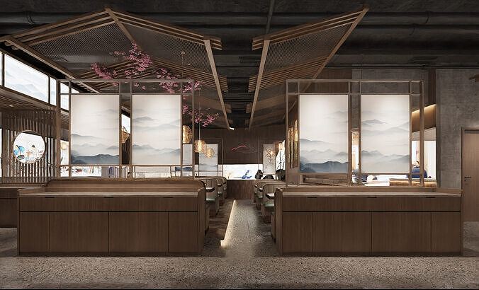 Chinese restaurant 3D model