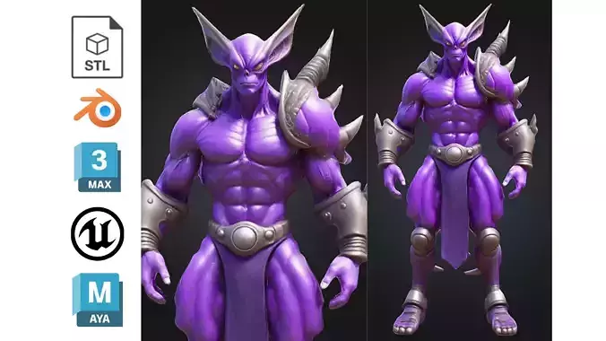 Stylized Demon Warrior