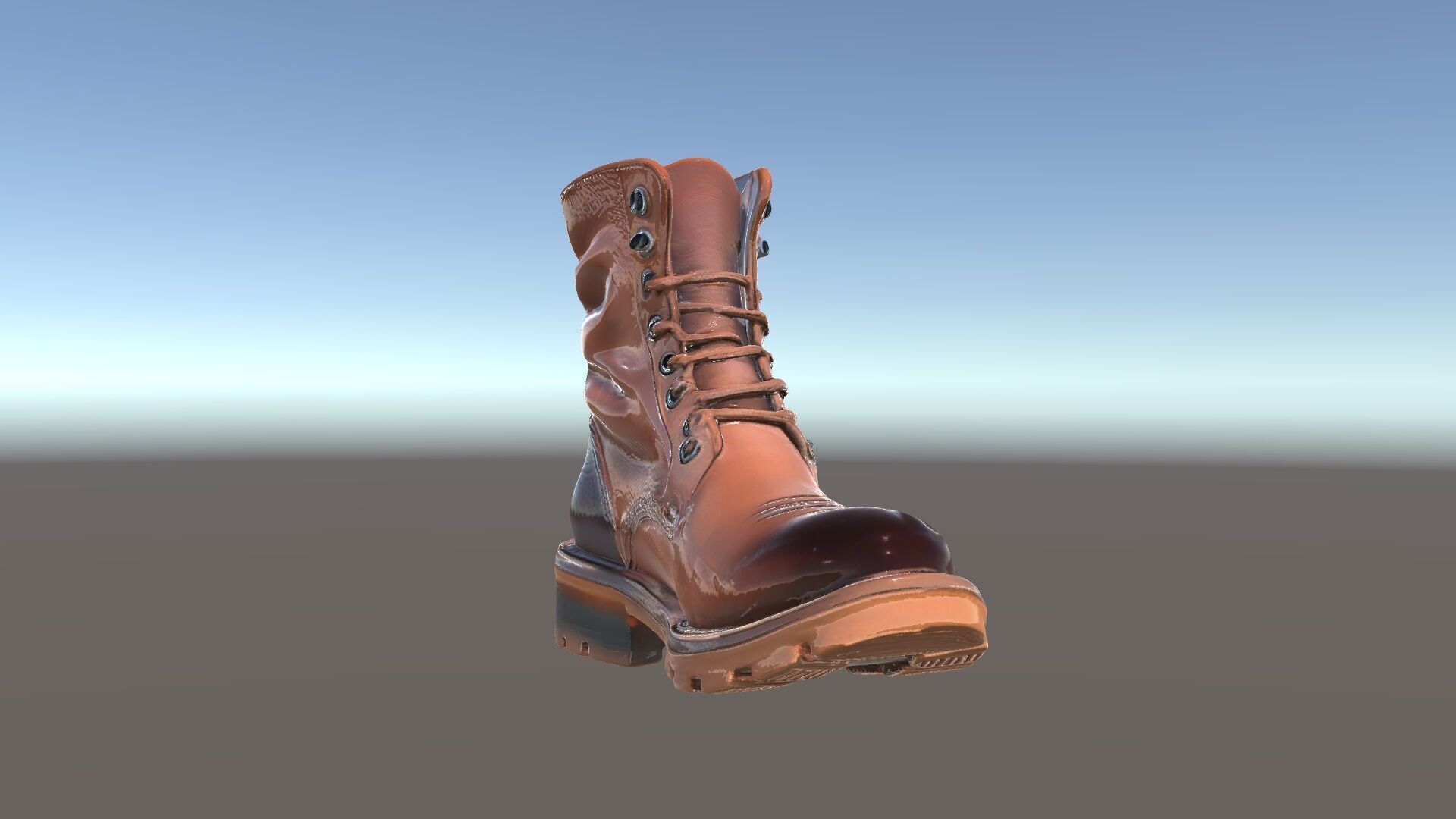 Leather Boot Model Pack for Realistic Rendering Low-poly 3D model_5