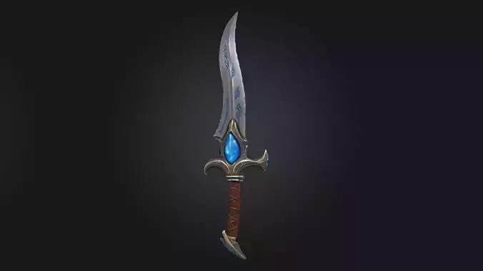 Fantasy Blade  Low Poly Stylized Weapon