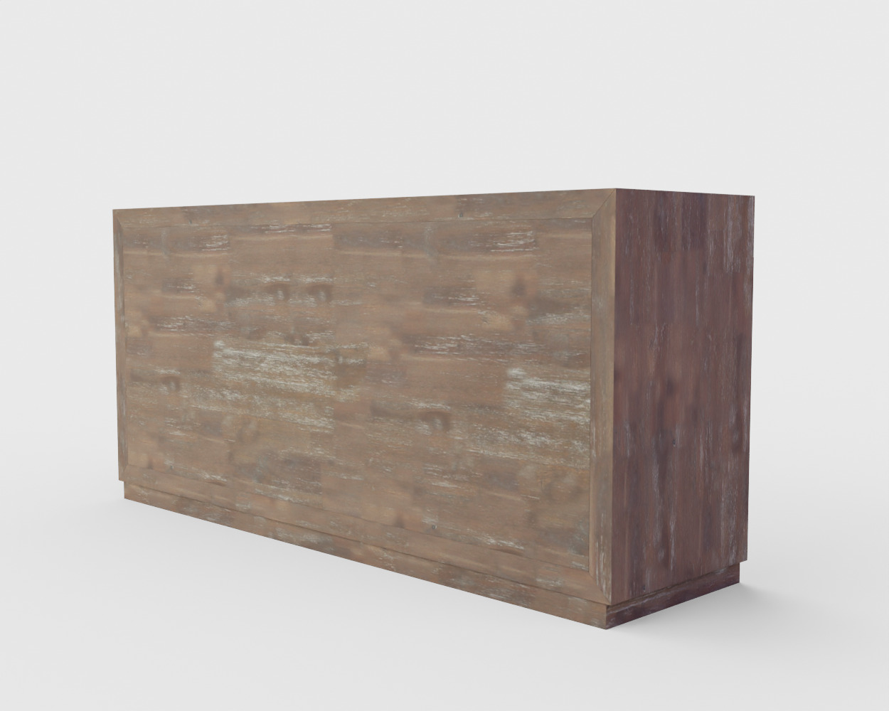 Three Door Credenza - Tumbler Dark Brown 3D model_5