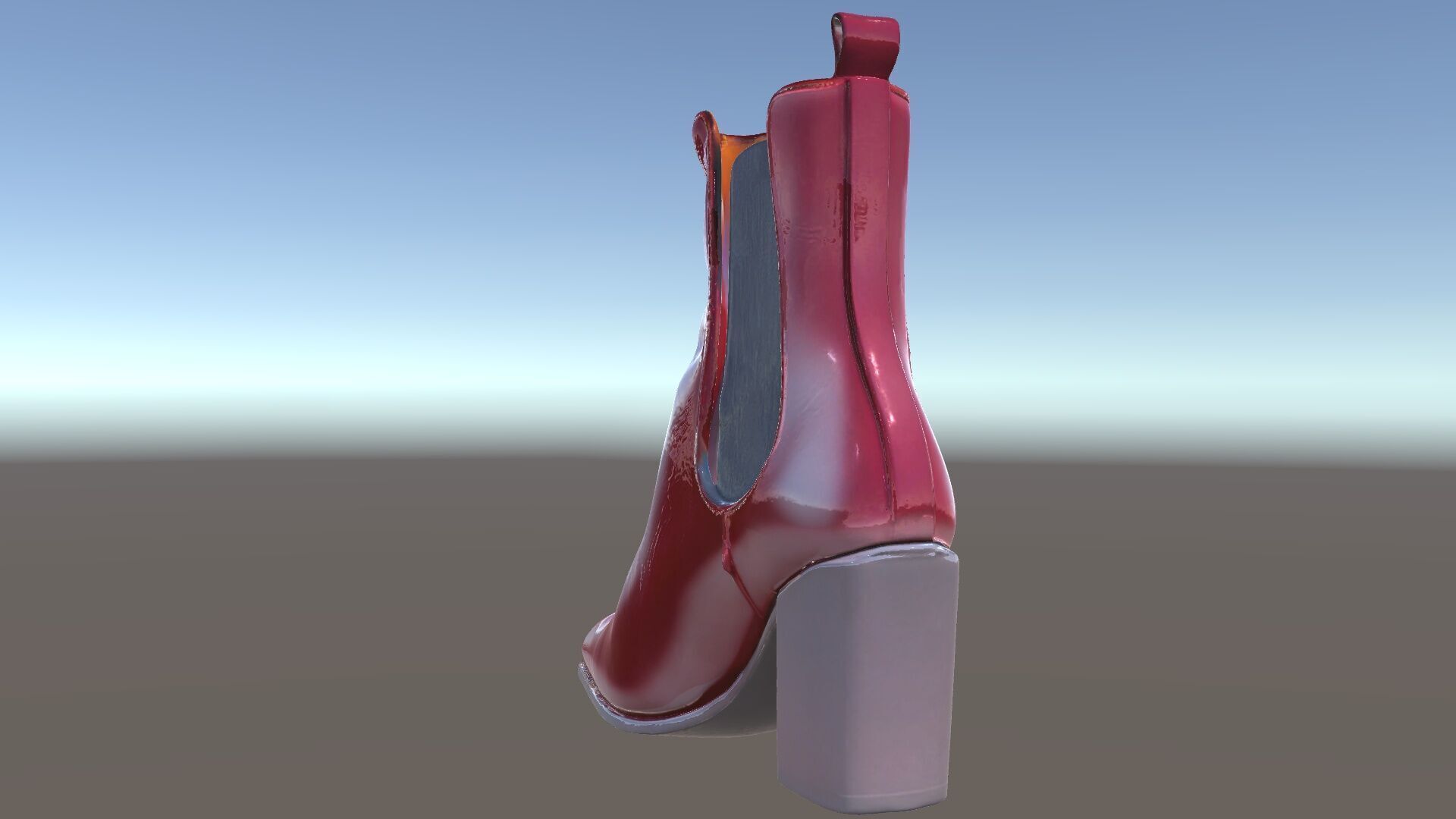 Stylish Ankle Boots Model Pack Low-poly 3D model_5