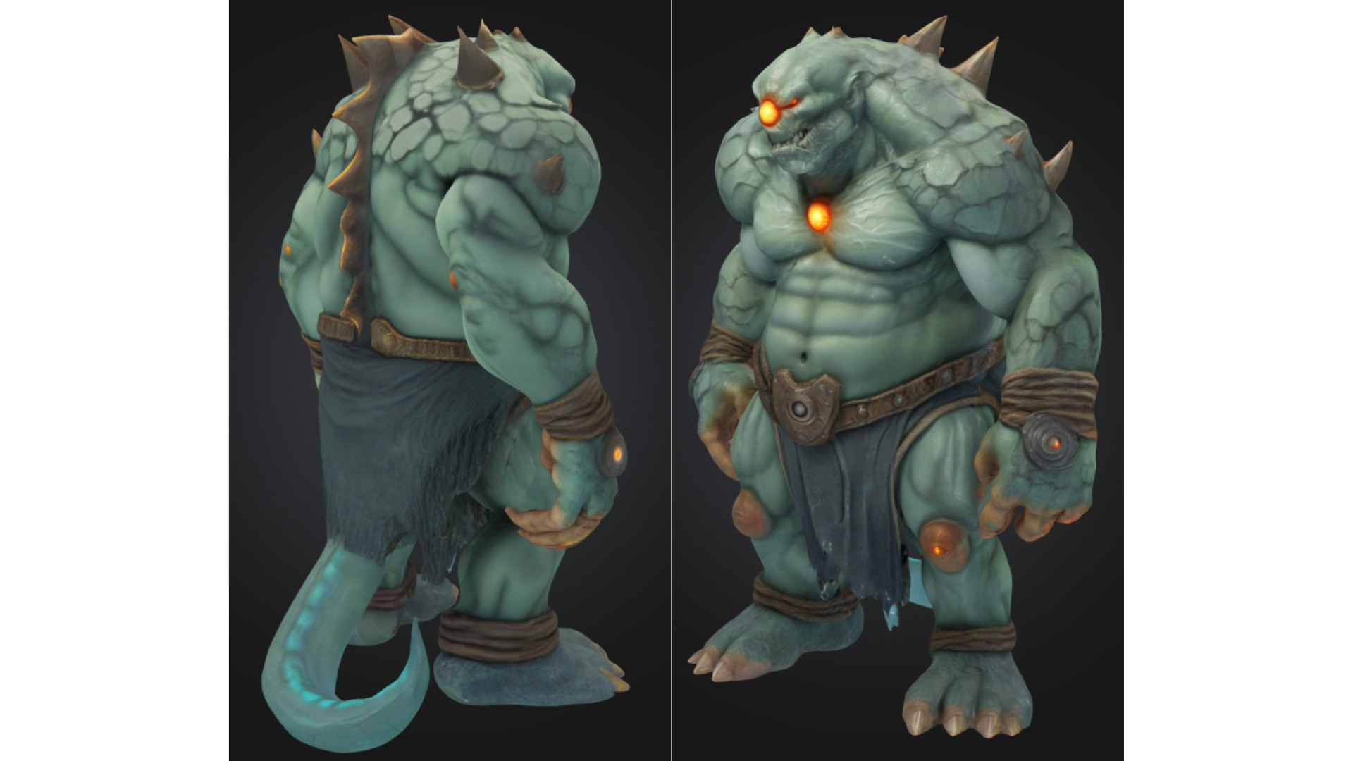 Stylized Cyclops Monster Low-poly 3D model_2