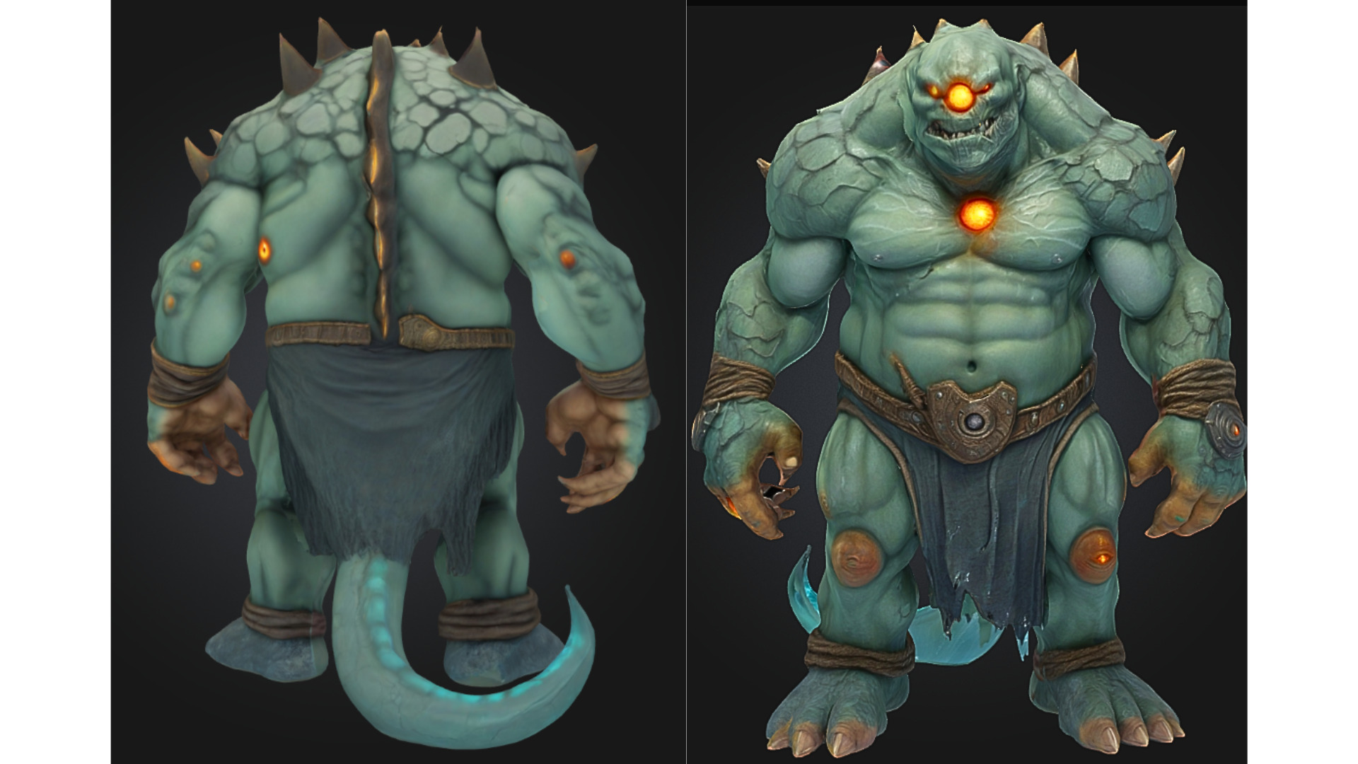 Stylized Cyclops Monster Low-poly 3D model_1