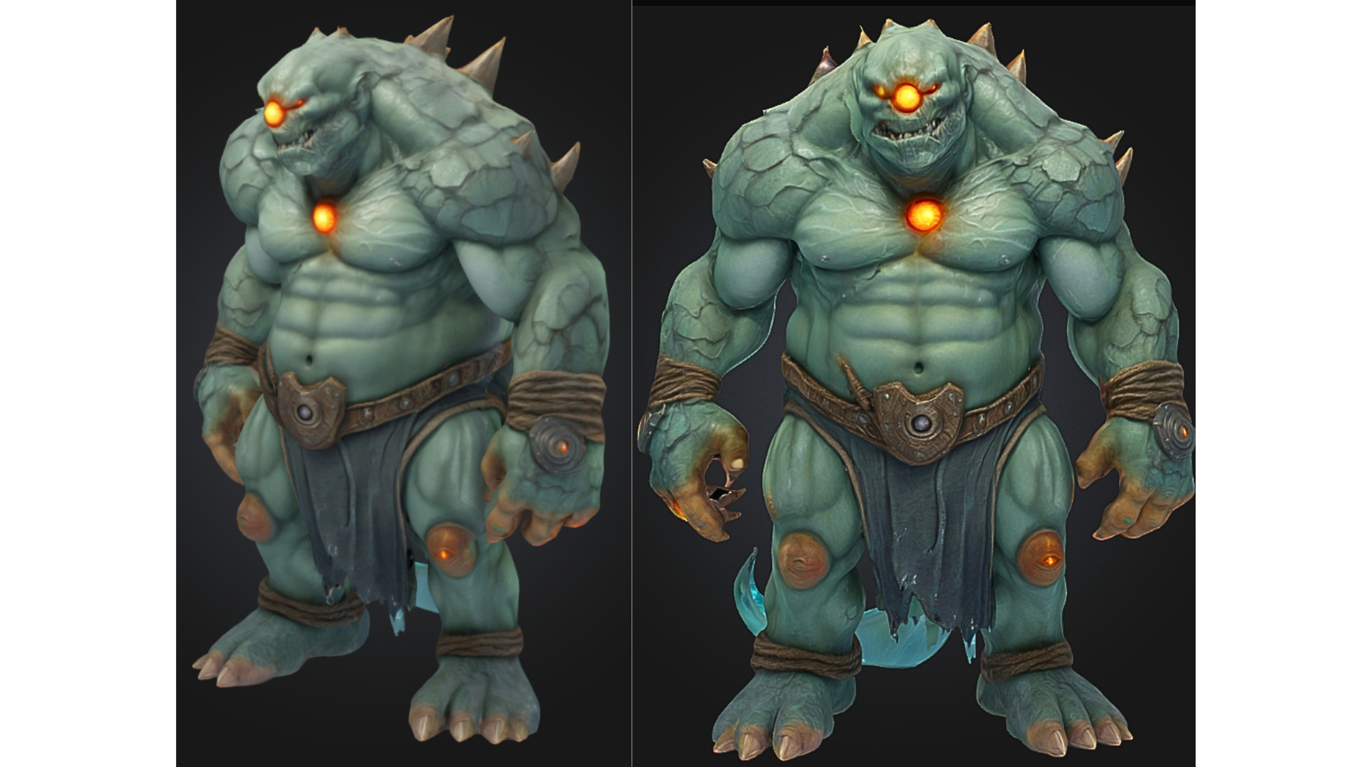 Stylized Cyclops Monster Low-poly 3D model_3