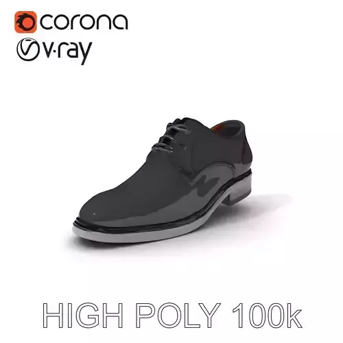 Elegant Leather Shoe D Model Pack for Versatile Use