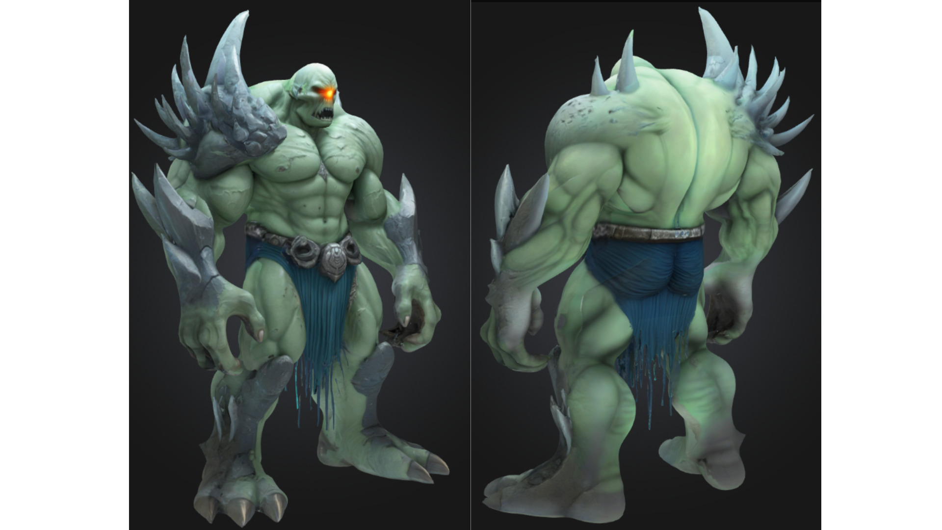 Mutant Demon Brute Low-poly 3D model_2