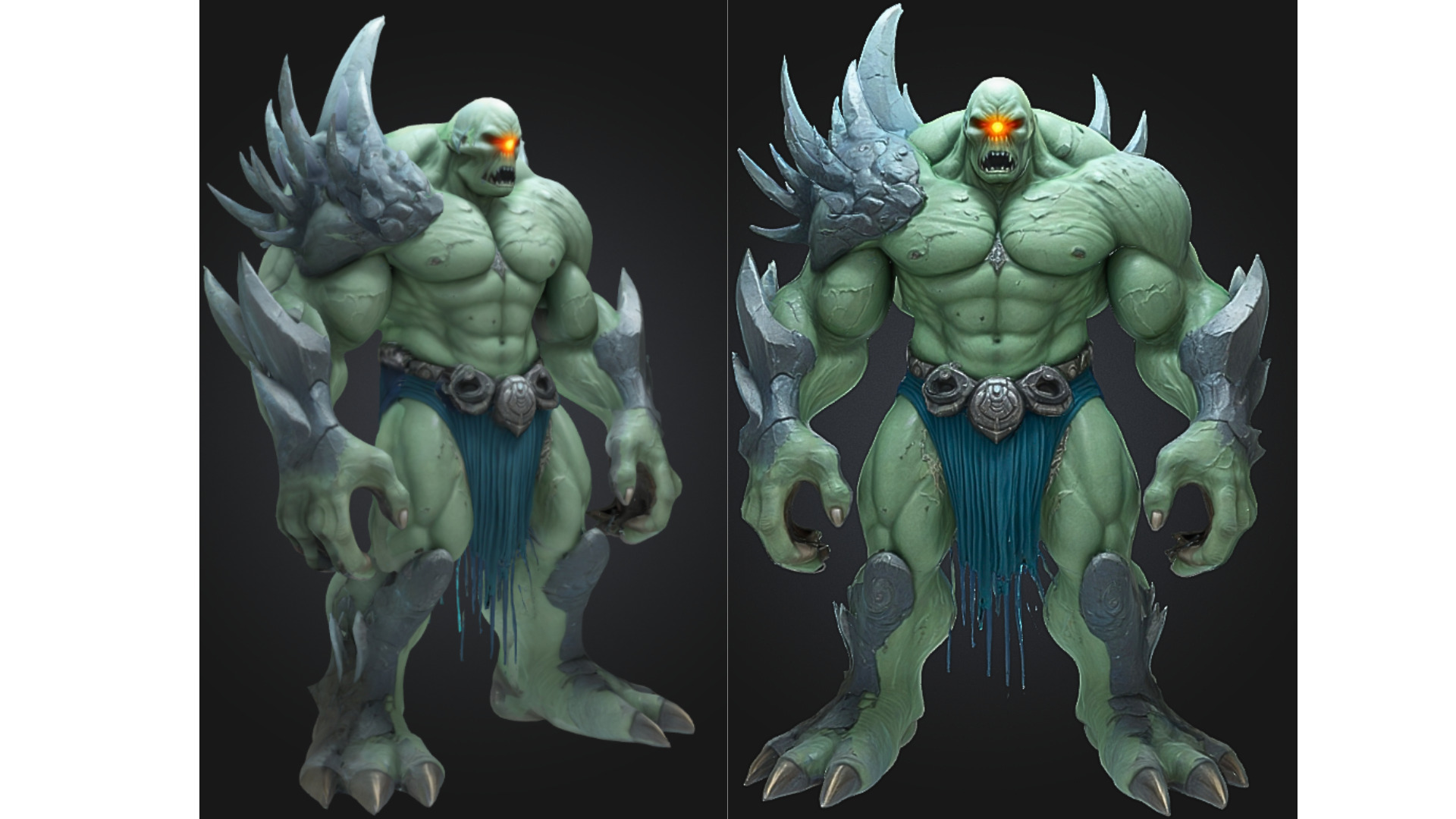 Mutant Demon Brute Low-poly 3D model_3