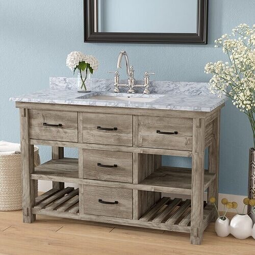 Bordeaux Single Bathroom Vanity  3D model