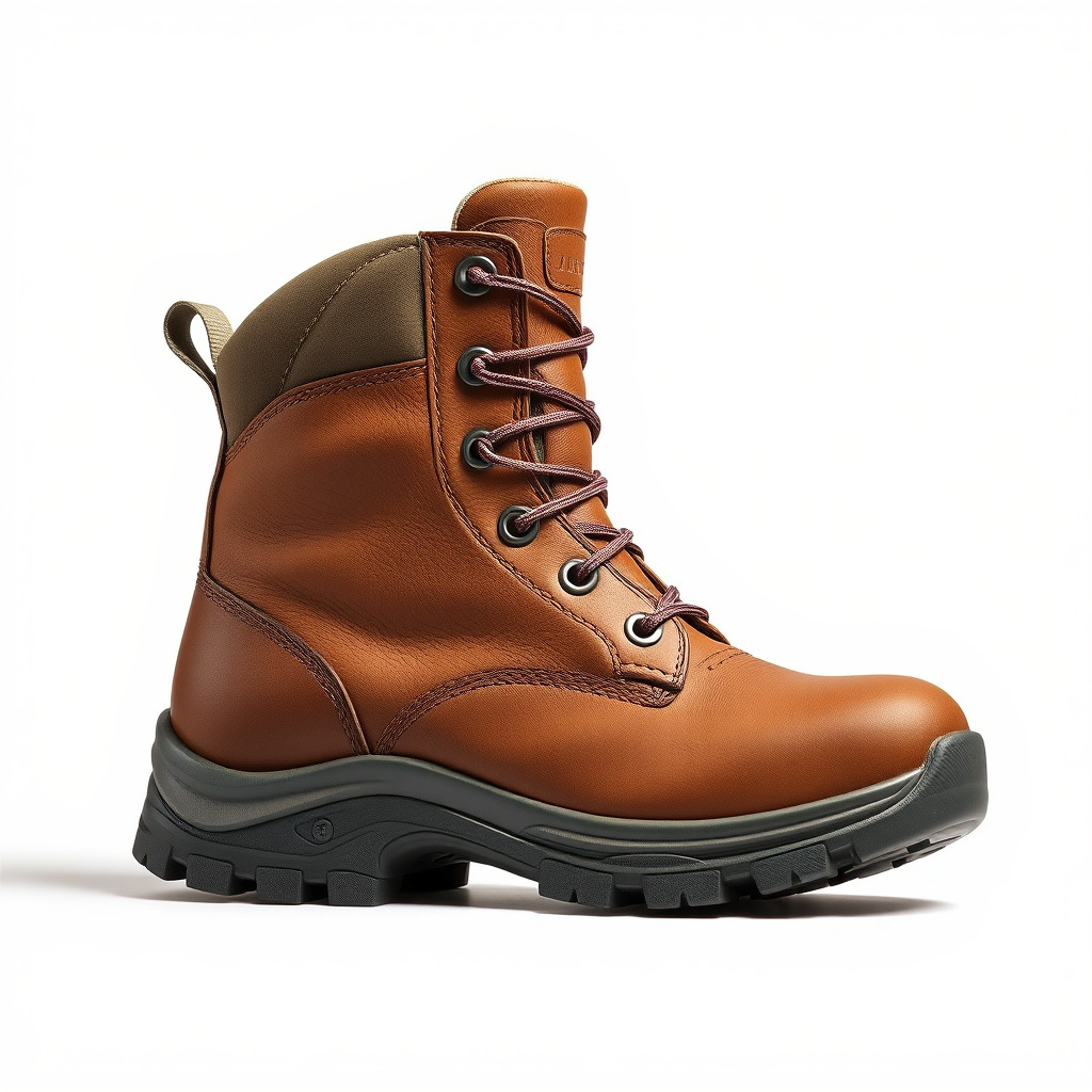 Rugged Hiking Boot Model Pack with Detailed Texture Low-poly 3D model_4