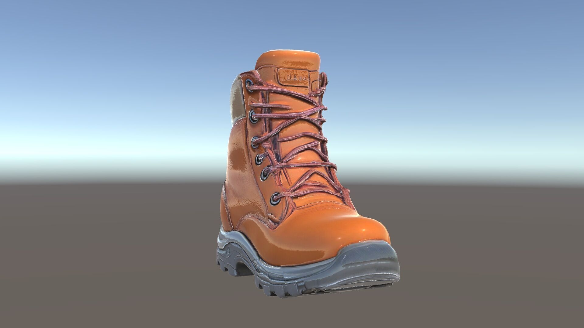 Rugged Hiking Boot Model Pack with Detailed Texture Low-poly 3D model_11