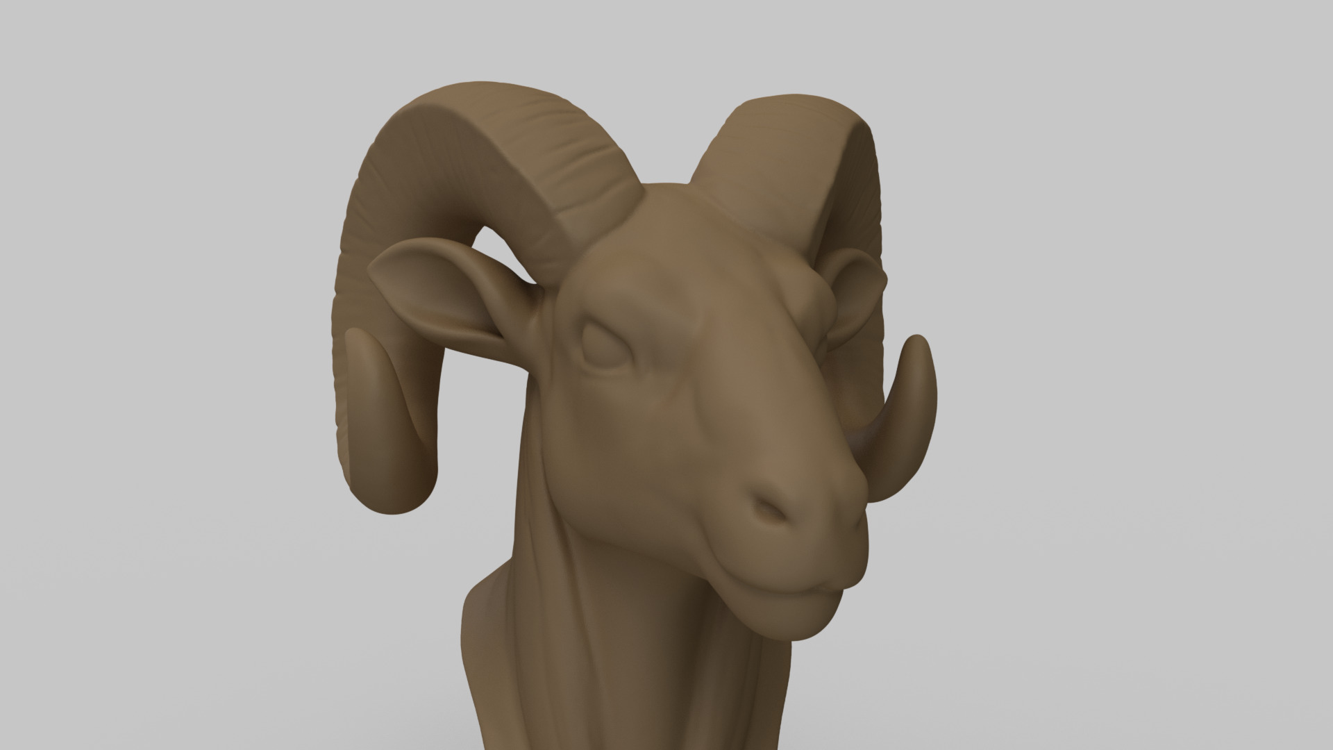 Ram Head 3D print model_6